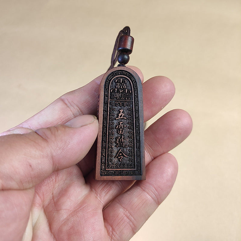 The Five Thunder Command Vermilion Pendant