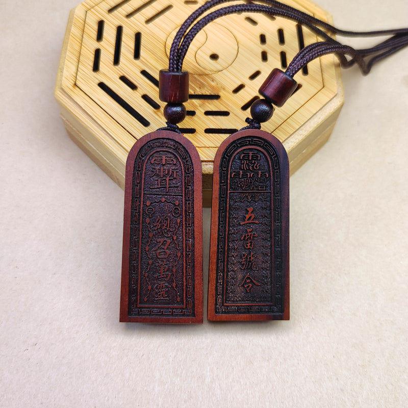 The Five Thunder Command Vermilion Pendant