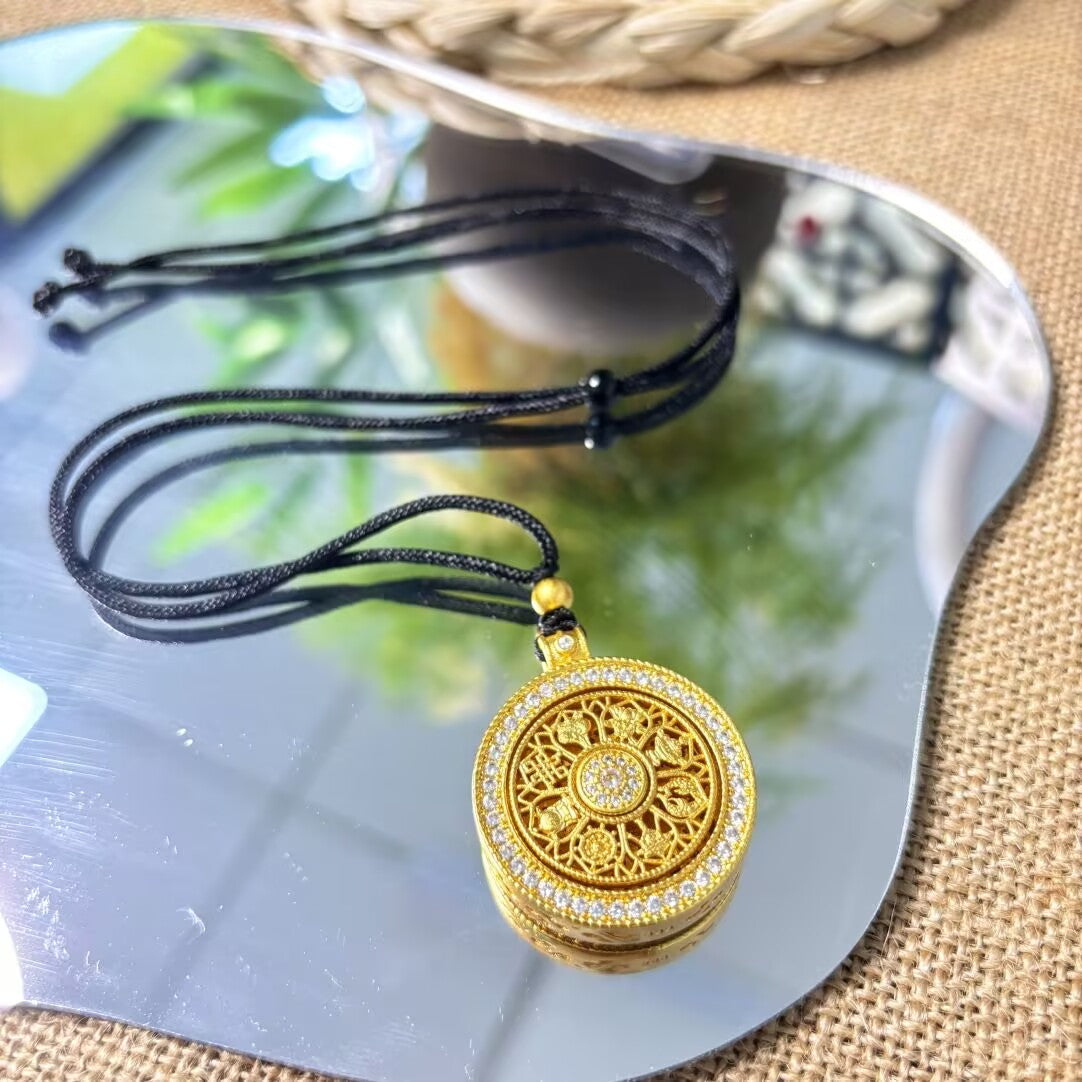 the Eight Treasures Compass Pendant