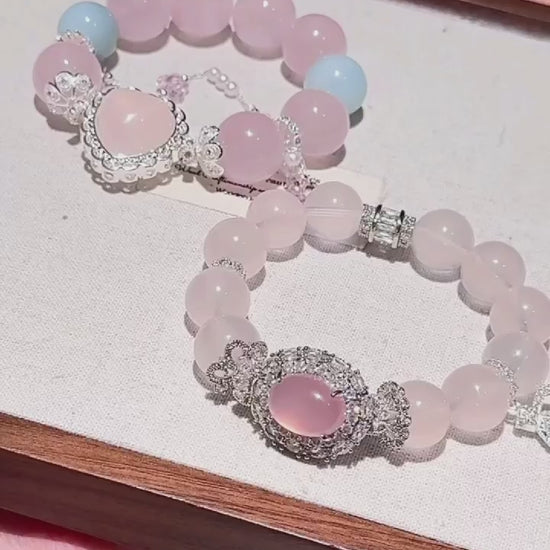 Pink Chalcedony Bracelet