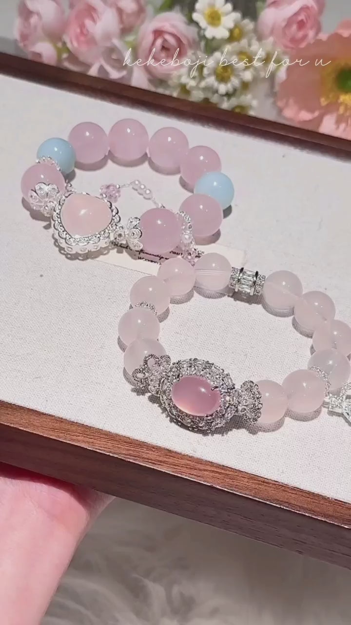 Pink Chalcedony Bracelet